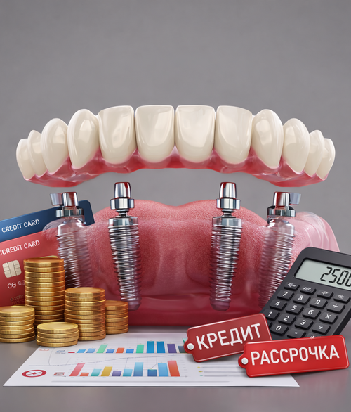 Удобная оплата имплантации в рассрочку или кредит